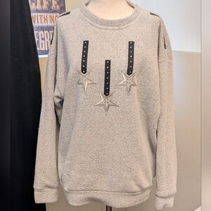 NFINITY Gray Textured Sweatshirt